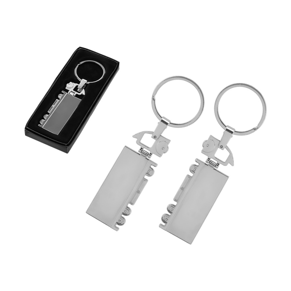 Logolu promosyon 2219 Çift Taraflı Metal Tır Anahtarlık