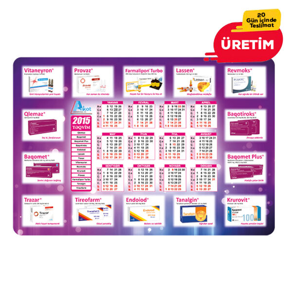 Logolu promosyon 25145 Masa Sümeni