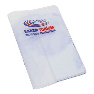 Logolu promosyon 26182 Şeffaf Pasaport Kabı