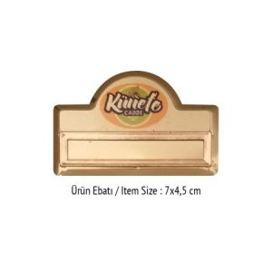 Logolu promosyon 30292 0K Yaka İsimliği K ( UV ve Süblüme Baskıya Uygun)