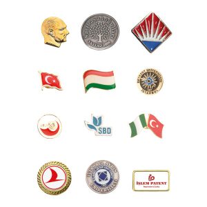 Logolu promosyon 30298 Özel Tasarımlı Metal Rozet