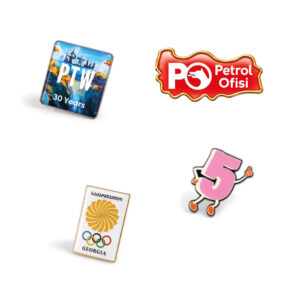 Logolu promosyon 5302 Plasto Rozet (İğneli)