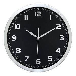 53901 Bergama Duvar Saati Siyah (40 CM)