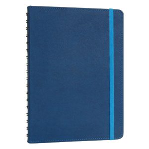 70049 17,5x24 Hereke Gizli Spiralli Ajanda Lacivert