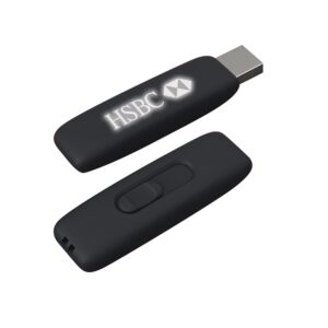 Logolu promosyon 7218-16GB 16 GB Rubber Işıklı USB Bellek