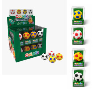 Logolu promosyon 9096 24’lü 3D Futbol Silgi Seti