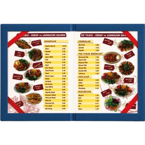 Logolu promosyon B-04 Sertifika ve Menü Kabı 16,5 x 23,5 cm
