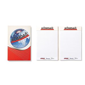 Logolu promosyon BLK-04 Taç Kapak Bloknot 13 x 20 cm