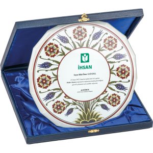 Logolu promosyon EKT-460 Kutulu Kristal Plaket 25 x 25 cm